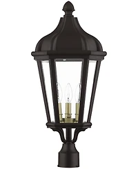 Livex Morgan 3 Light Outdoor Post Top Lantern