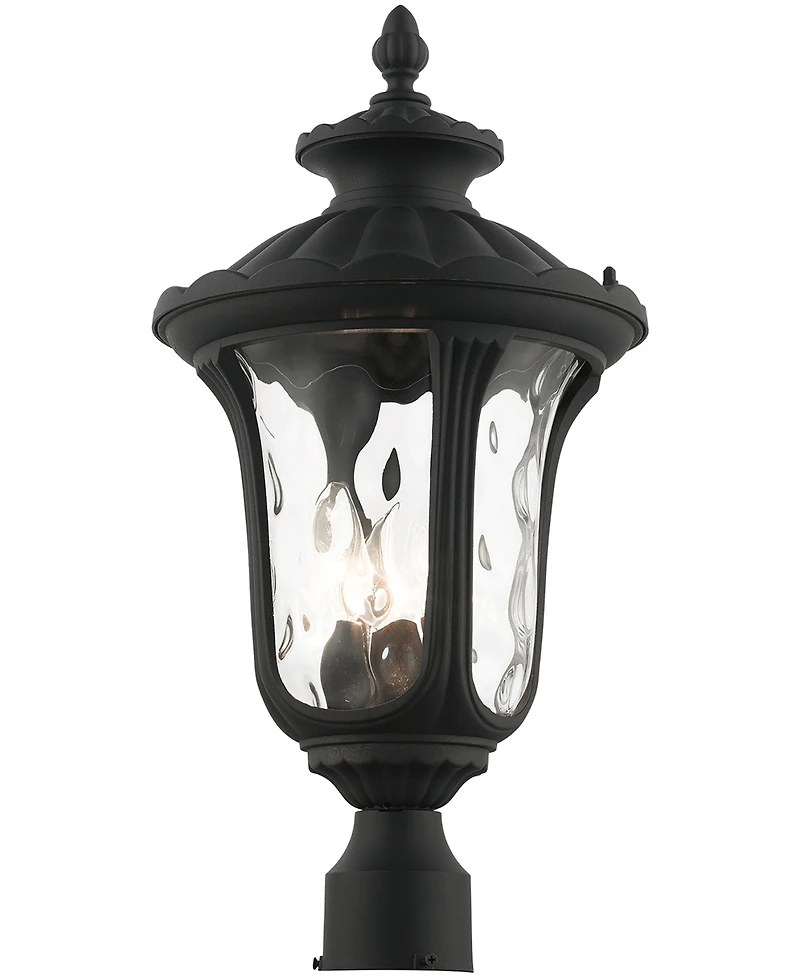 Livex Oxford 3 Light Outdoor Post Top Lantern