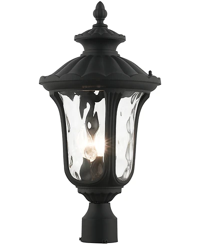Livex Oxford 3 Light Outdoor Post Top Lantern