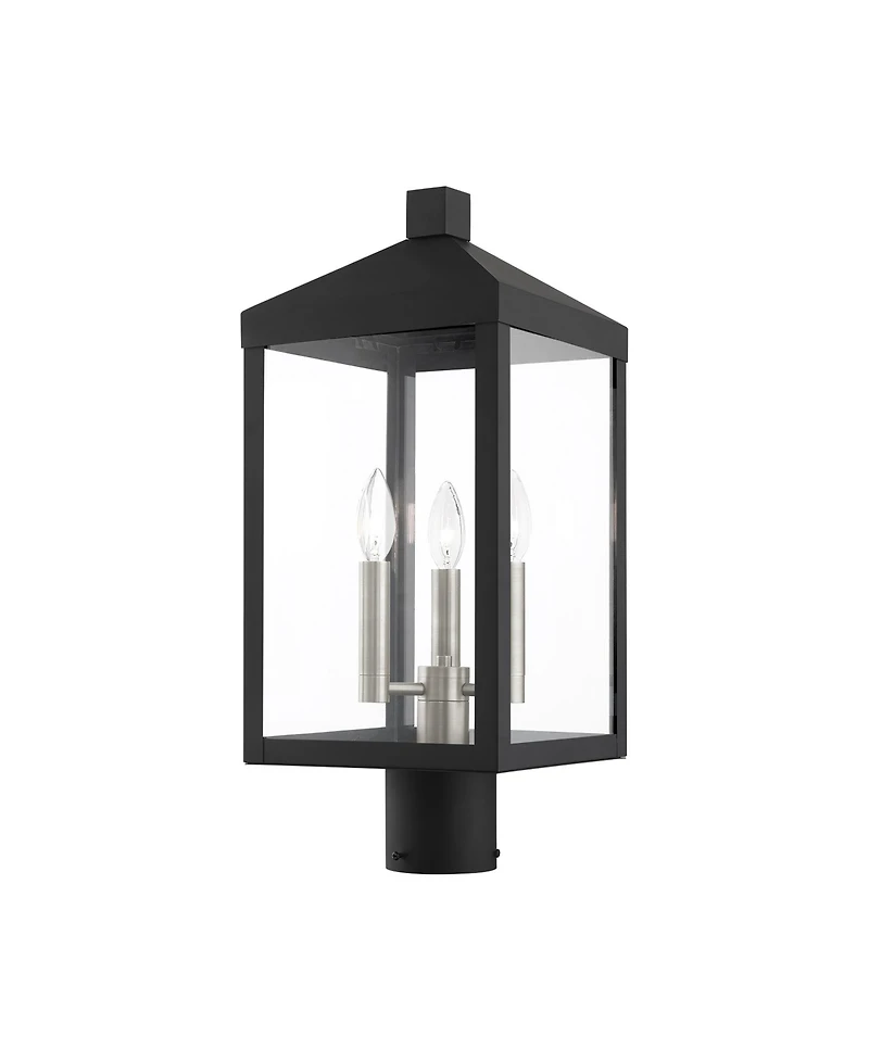 Livex Nyack 3 Light Outdoor Post Top Lantern