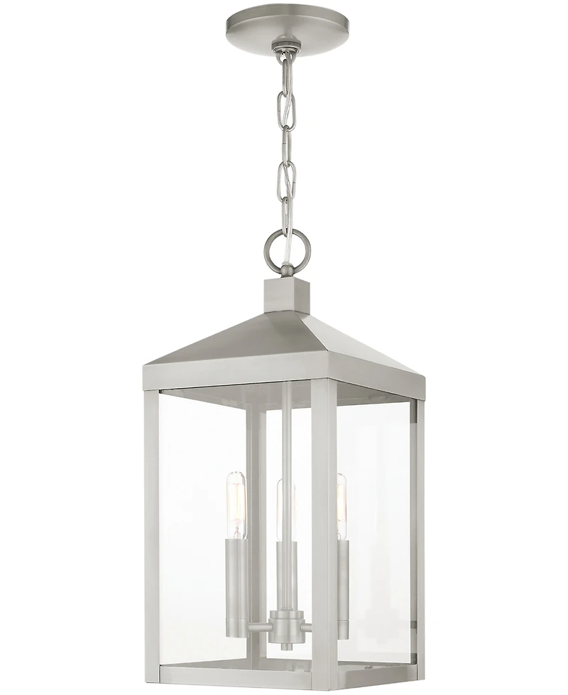 Livex Nyack 3 Light Outdoor Pendant Lantern