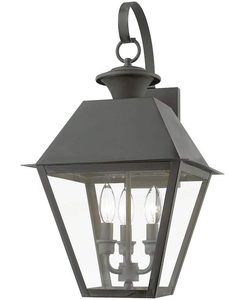 Livex Wentworth 3 Light Outdoor Large Wall Lantern