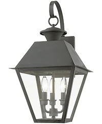 Livex Wentworth 3 Light Outdoor Large Wall Lantern