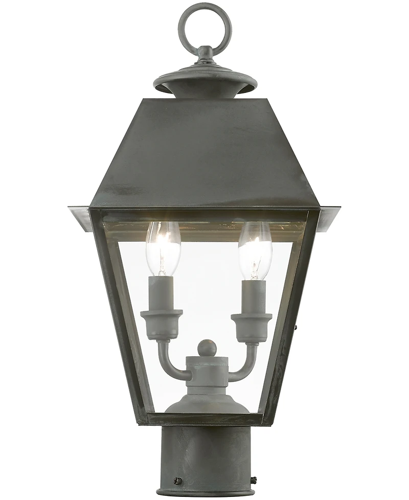 Livex Wentworth 2 Light Outdoor Medium Post Top Lantern