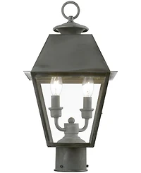 Livex Wentworth 2 Light Outdoor Medium Post Top Lantern