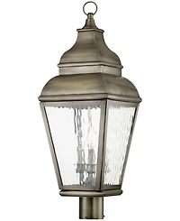 Livex Exeter 3 Light Outdoor Post Top Lantern