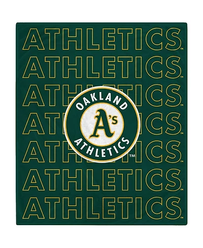Oakland Athletics 60" x 70" Echo Wordmark Plush Blanket