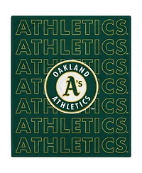 Oakland Athletics 60" x 70" Echo Wordmark Plush Blanket