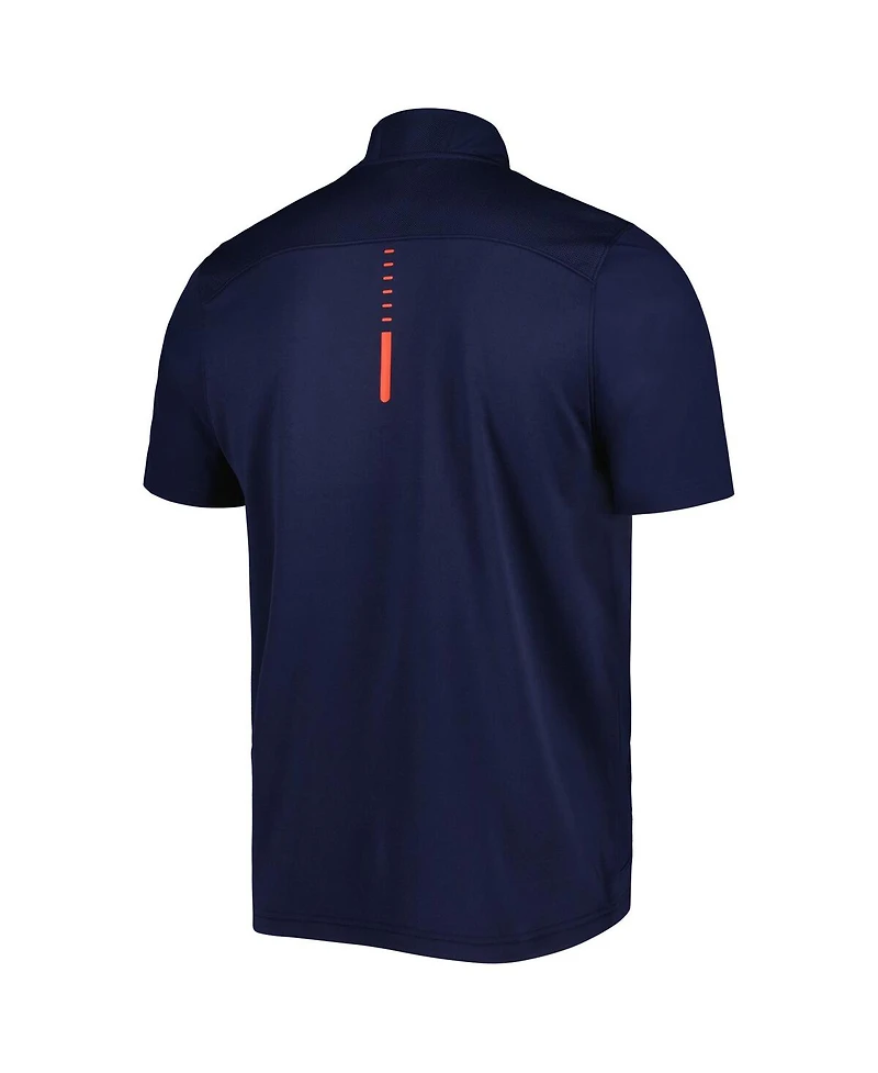 Men's Under Armour Navy Auburn Tigers Motivate 2.0 Half-Zip Jacket
