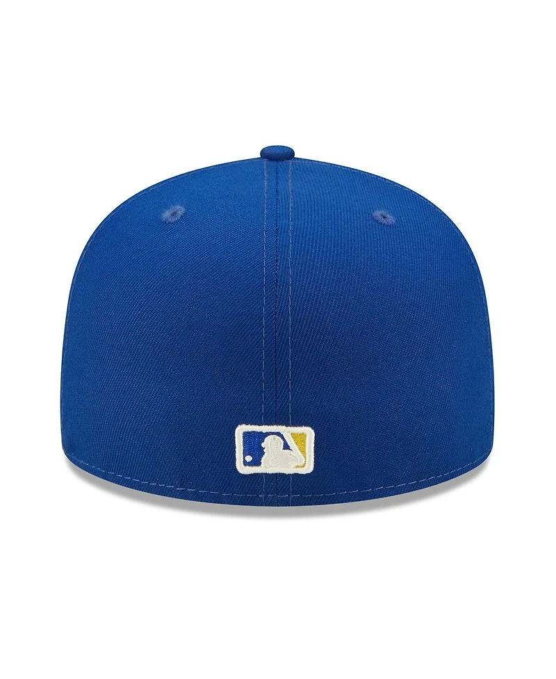 Men's New Era Royal Chicago Cubs 2016 World Series Champions Citrus Pop Uv 59FIFTY Fitted Hat