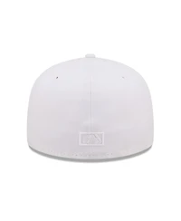 Men's New Era Miami Marlins White on White 59FIFTY Fitted Hat