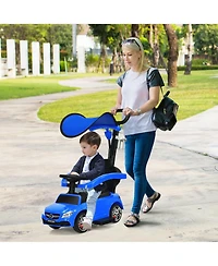 3 1 Ride on Push Car Mercedes Benz Toddler Stroller Sliding