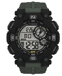 Timex Ufc Men's Quartz Redemption Resin Green Watch, 50mm