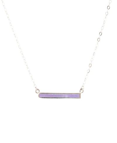 Barse Bar None Sterling Silver and Genuine Onyx Necklace