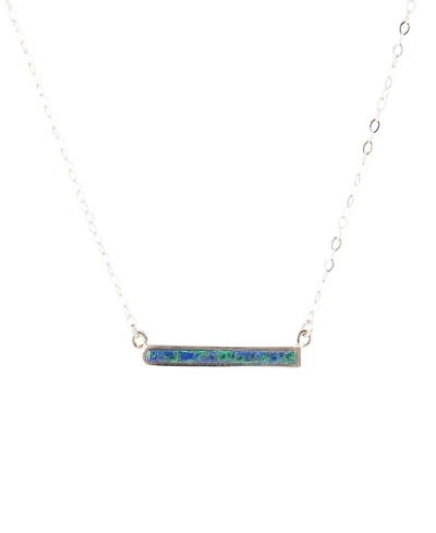 Barse Bar None Sterling Silver and Genuine Onyx Necklace