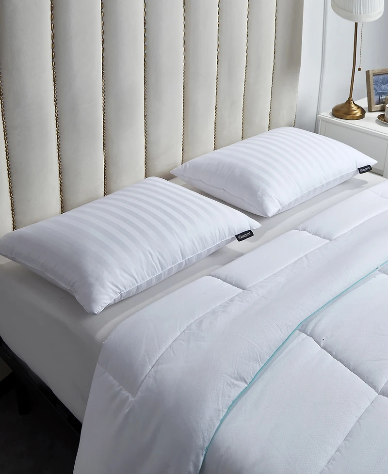 Beautyrest Softy-Around White Goose Feather & Down 500 Thread Count 2-Pack Pillow