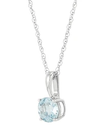 Birthstone Pendant 14k Gold or White