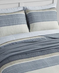 Nautica Ridgeport Reversible 3 Piece Quilt Set, King