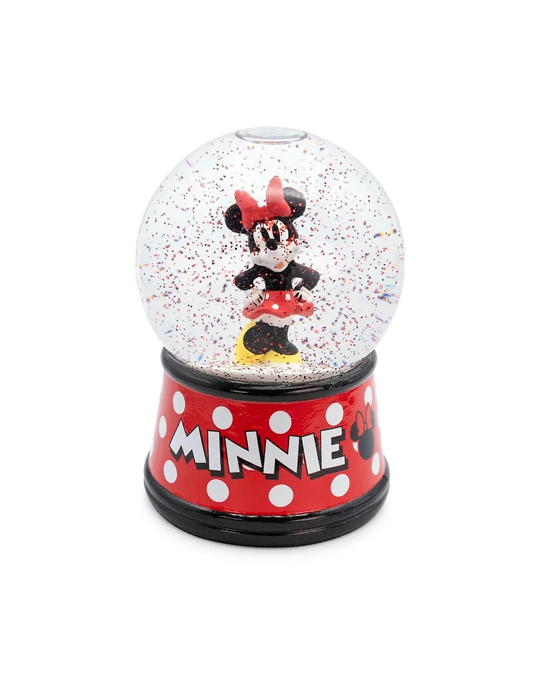 Disney Minnie Mouse Light-Up Snow Globe with Swirling Glitter Display Piece Decoration | Home Decor for Kids Room Essentials | Precious Keepsake, Cute