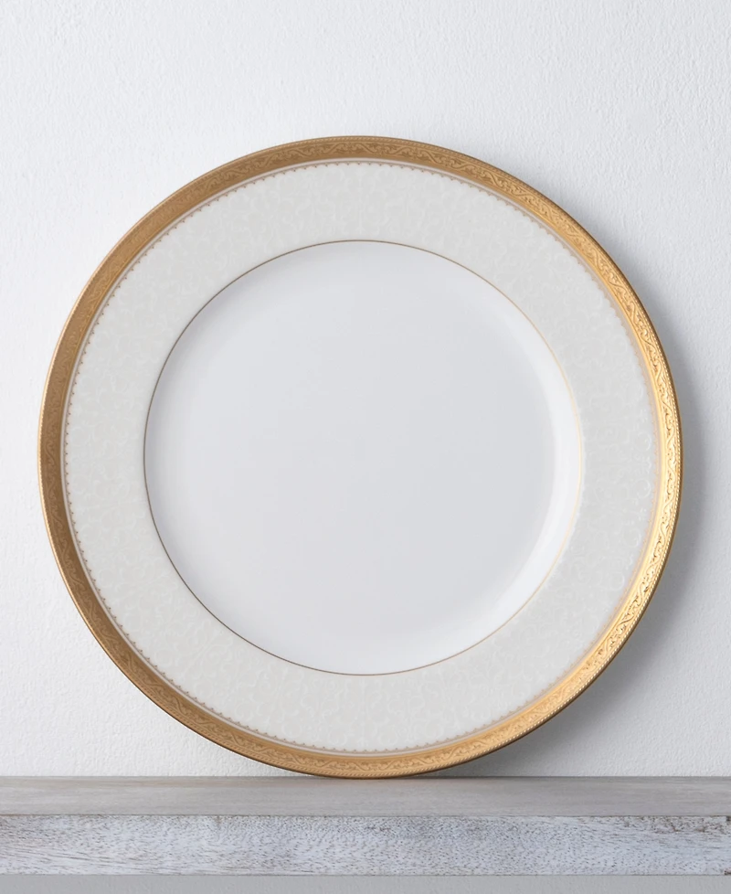 Noritake Odessa Gold Set of 4 Dinner Plates, Service For 4