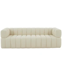 Calyna 90" Channel Tufted Boucle Sofa