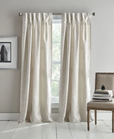 Dkny Plaza Light Filtering Inverted Pleat With Button Lined 2 Piece Window Panel Collection