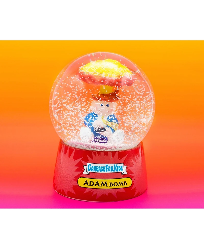 Surreal Entertainment Garbage Pail Kids Adam Bomb Snow Globe Display Piece Decoration | Home Decor for Kids Room Essentials | Retro-Style '80s Gifts a