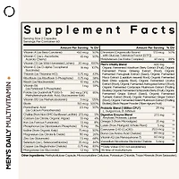 Codeage Men s Daily Multivitamin Supplement, 25+ Vitamins & Minerals For Adults, Organic Whole Foods Vitamins For Men, Vitamin A, B Vitamins, Vitamin