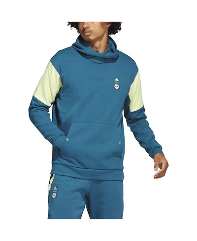 Men's adidas Blue New York Red Bulls 2023 Player Travel Pullover Hoodie