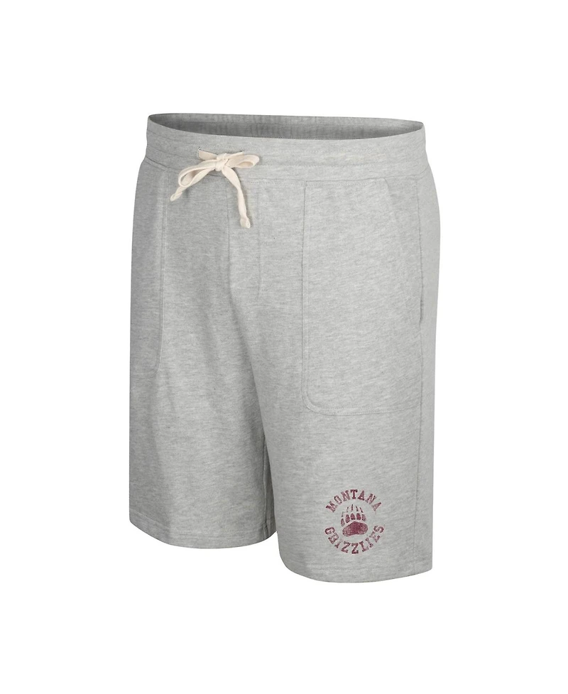Men's Colosseum Heather Gray Montana Grizzlies Love To Hear This Terry Shorts