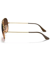 Ray-Ban Unisex Sunglasses, RB3025 Aviator Gradient