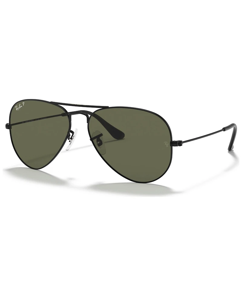 Ray-Ban Unisex Polarized Aviator Classic Sunglasses, RB3025