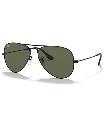 Ray-Ban Unisex Polarized Sunglasses, RB3025 Aviator Classic