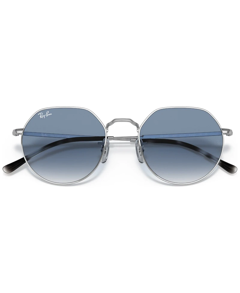 Ray-Ban Unisex Geometric Metal Sunglasses, RB3565 Jack