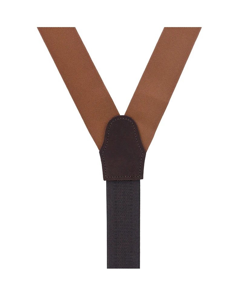 Trafalgar Men's Phoenix 38mm Grosgrain Non Stretch Ribbon Button End Suspenders