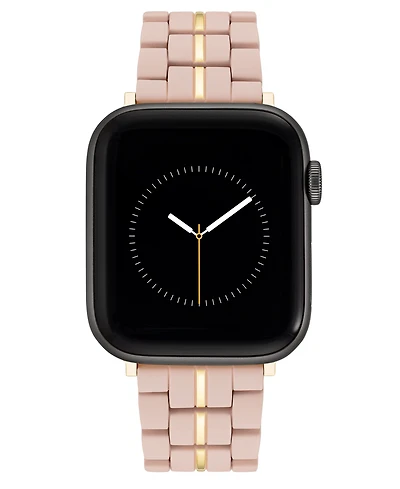Nine West Women's Rubberized Link Bracelet designed for Apple Watch 42mm (Series 1-3 only) & 44/45/46/49mm (Ultra & Ultra 2)