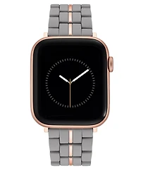 Nine West Women's Rubberized Link Bracelet designed for Apple Watch 42mm (Series 1-3 only) & 44/45/46/49mm (Ultra Ultra 2)