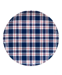 Certified International Patriotic Plaid Melamine Platter, Set of 2