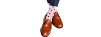 Trafalgar Men's Rodger Skull and Cross Bones Mercerized Cotton Mid-Calf Socks