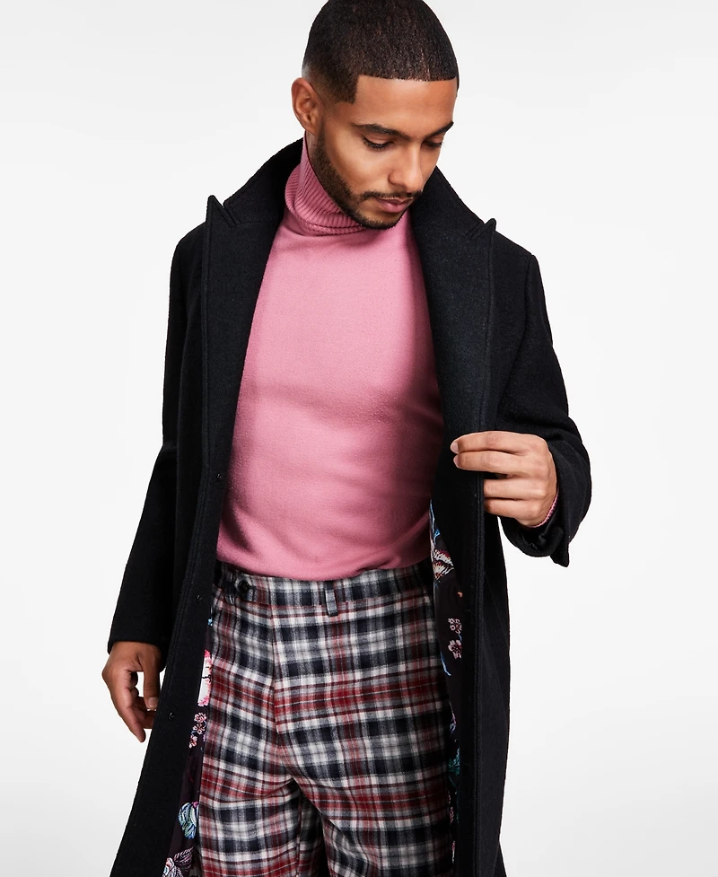 Tayion Collection Men's Classic-Fit Wool Blend Overcoats