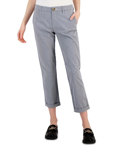 Tommy Hilfiger Women's Striped Th Flex Hampton Chino Pants