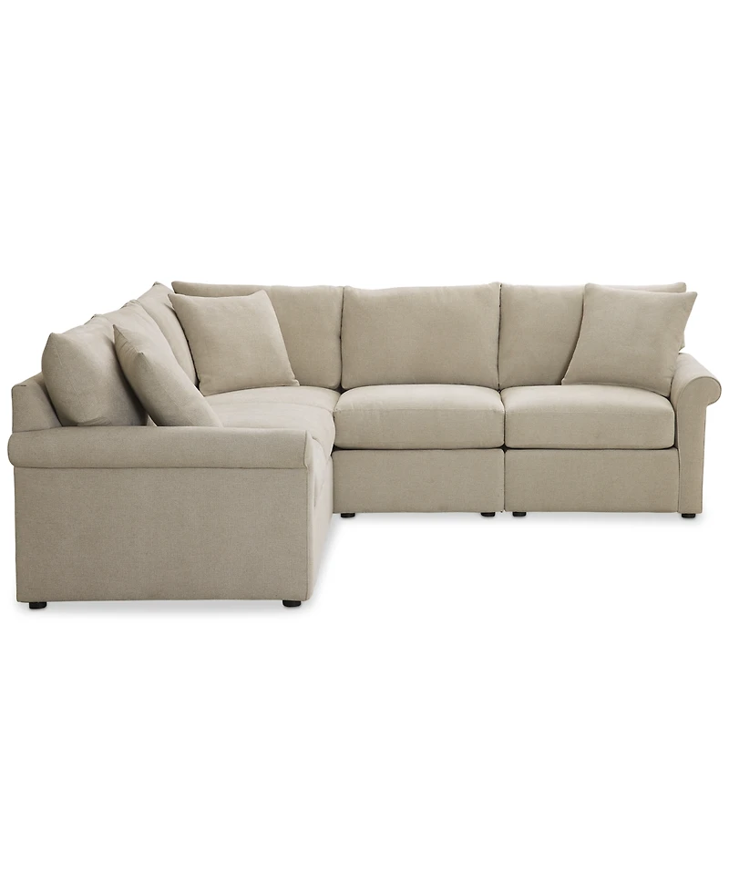 Closeout! Wrenley 102" 5-Pc. L-Shape Modular Sectional Sofa, Created for Macy's