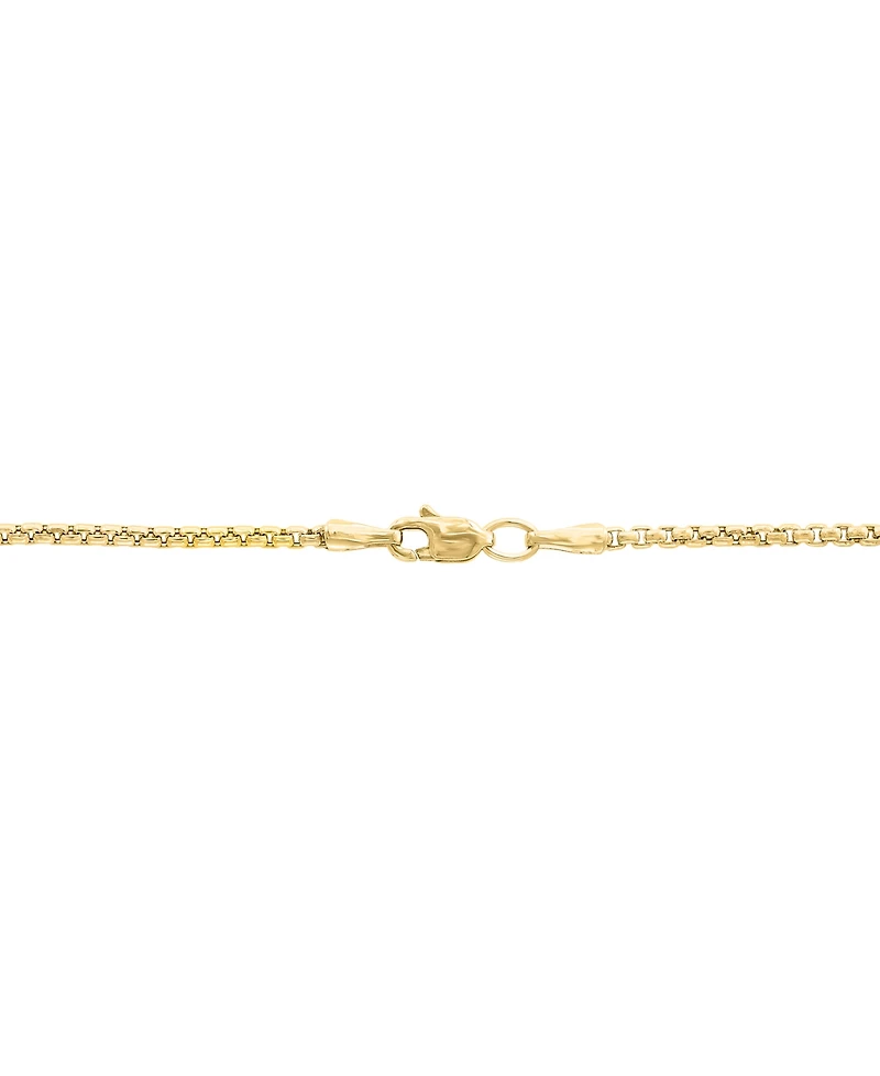 Effy Men's Black Spinel Lion 22" Pendant Necklace (3/8 ct. t.w.) in 14k Gold-Plated Sterling Silver