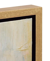 Rosemary Lane Canvas Abstract Framed Wall Art with Gold-Tone Frame, 39" x 2" x 39"