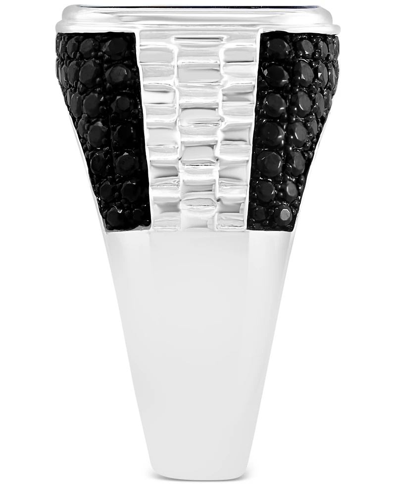 Effy Men's Onyx & Black Spinel Two-Tone Ring in Sterling Silver & Black Rhodium-Plate