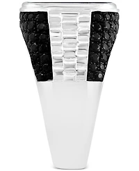 Effy Men's Onyx & Black Spinel Two-Tone Ring in Sterling Silver & Black Rhodium-Plate