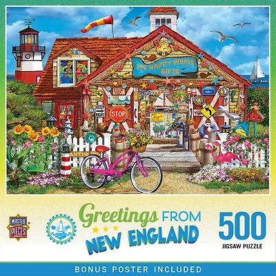Masterpieces Greetings From New England - 500 Piece Jigsaw Puzzle