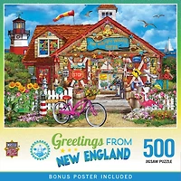 Masterpieces Greetings From New England - 500 Piece Jigsaw Puzzle