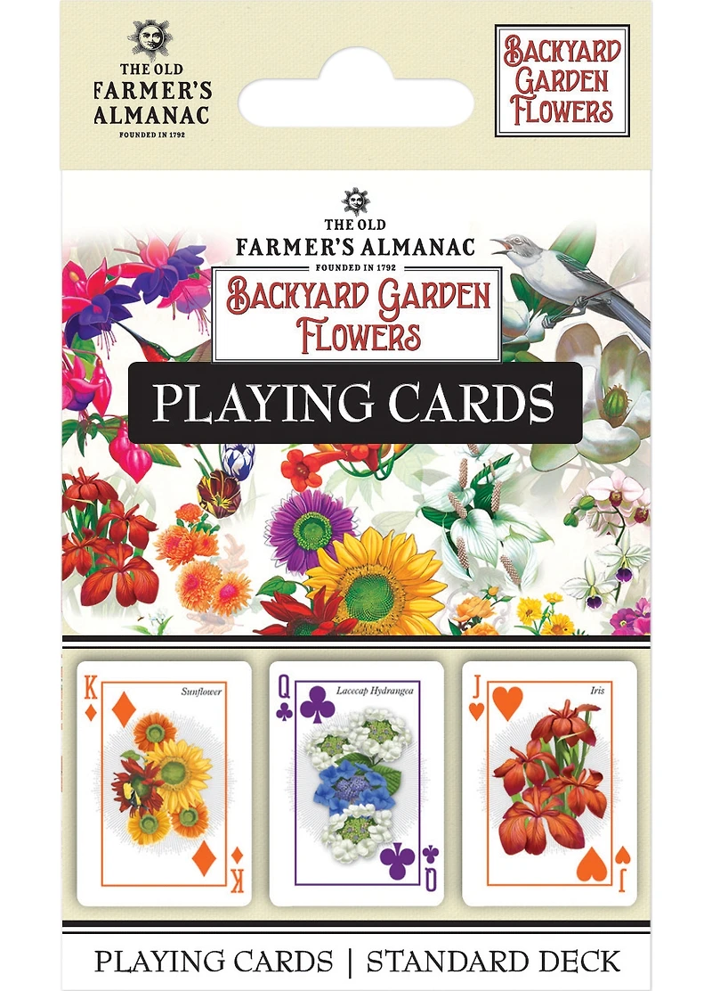 MasterPieces - Backyard Garden Flowers Playing Cards - 54 Card Deck