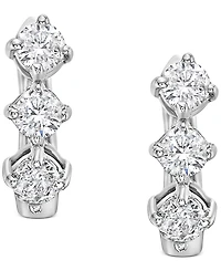 Diamond Trio Earrings (1 ct. t.w.) in 14k White Gold